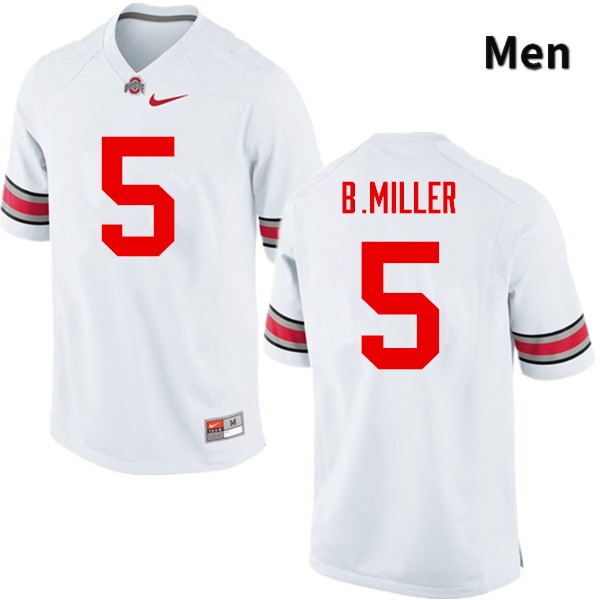 Ohio State Buckeyes Braxton Miller Men's #5 White Game Stitched College Football Jersey